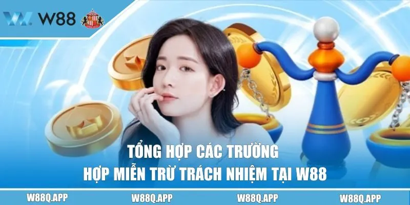 Tổng hợp các trường hợp miễn trách nhiệm với W88